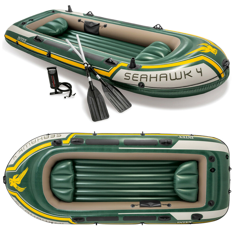 Лодка с надувным дном отзывы. Лодка надувная Intex Seahawk 4. Лодка Intex Seahawk 400. Лодка Intex Seahawk 2. Лодка Seahawk 4 мотор.